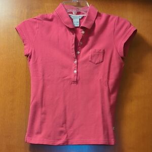 Abercrombie & Fitch Women's Button Down Shirt in Deep Pink